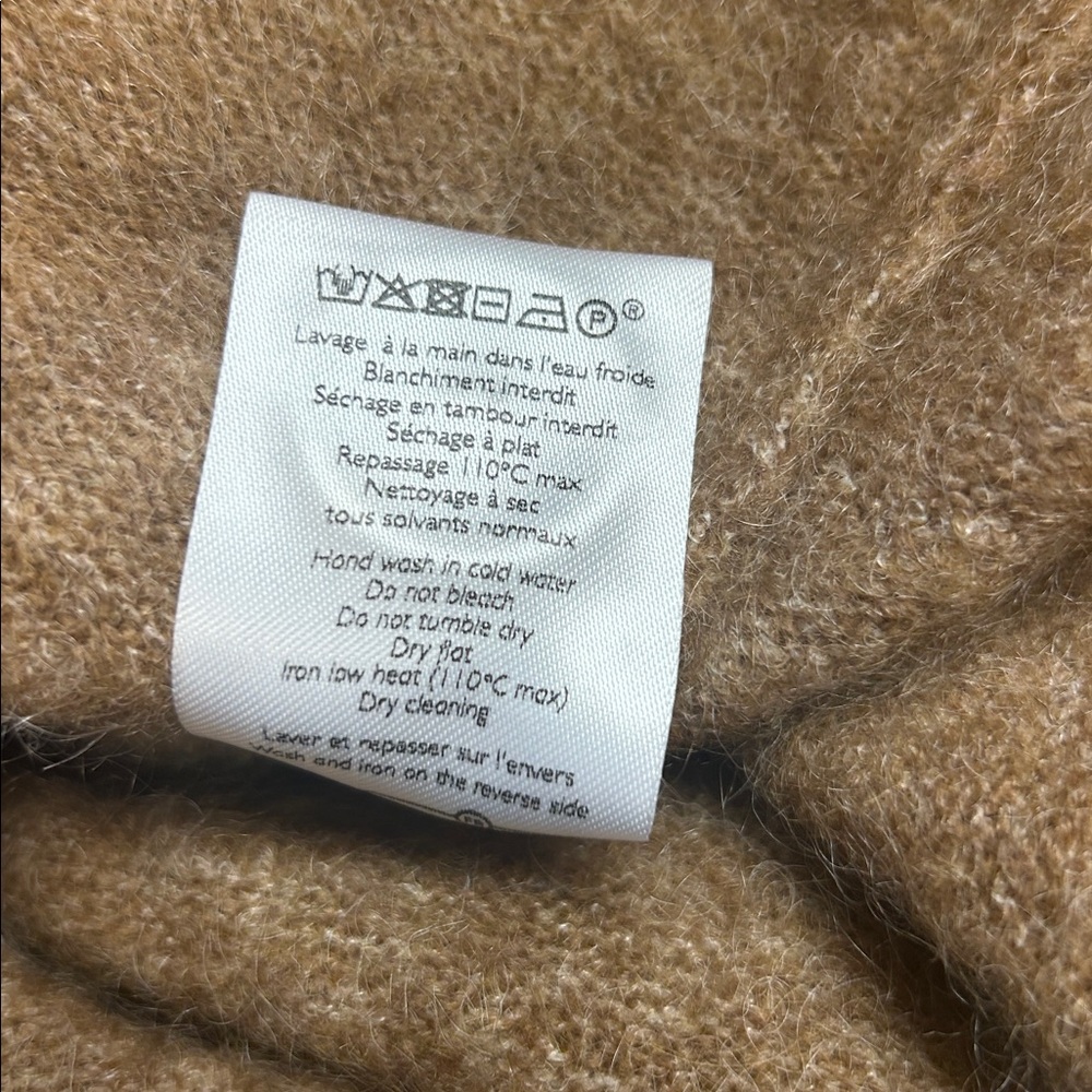 Sezane Tan Button-Detail Crew Neck Sweater - Picture 10 of 15